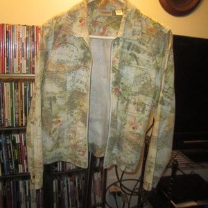 Chico's cotton blend jacket Sz 0